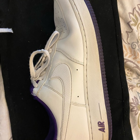 LA LAKERS AIR FORCE ONES MENS SZ 12 - Picture 7 of 8